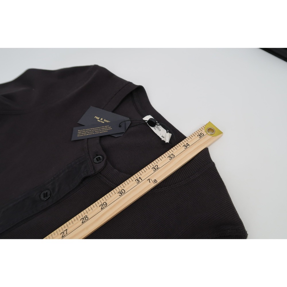 Rag & Bone Mallory Thermal Long Sleeve Dress Button Women's Small‎ New - Picture 10 of 11